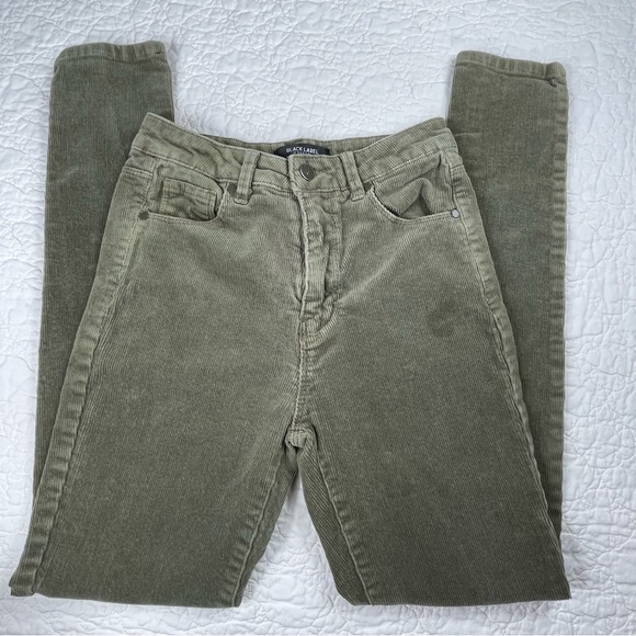 š5/$25 Black Label Corduroy Brown Skinny Stretch Jeans Womenās Size 3 Waist 27 - Picture 4 of 14